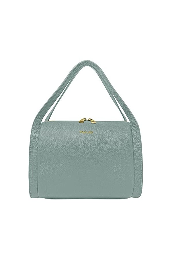 Parubi Sac à Main avec Bandoulière, Sacs Portés Main en Cuir Souple Véritable, Sac à Bandoulière Made in Italy, Sac Taille Mo