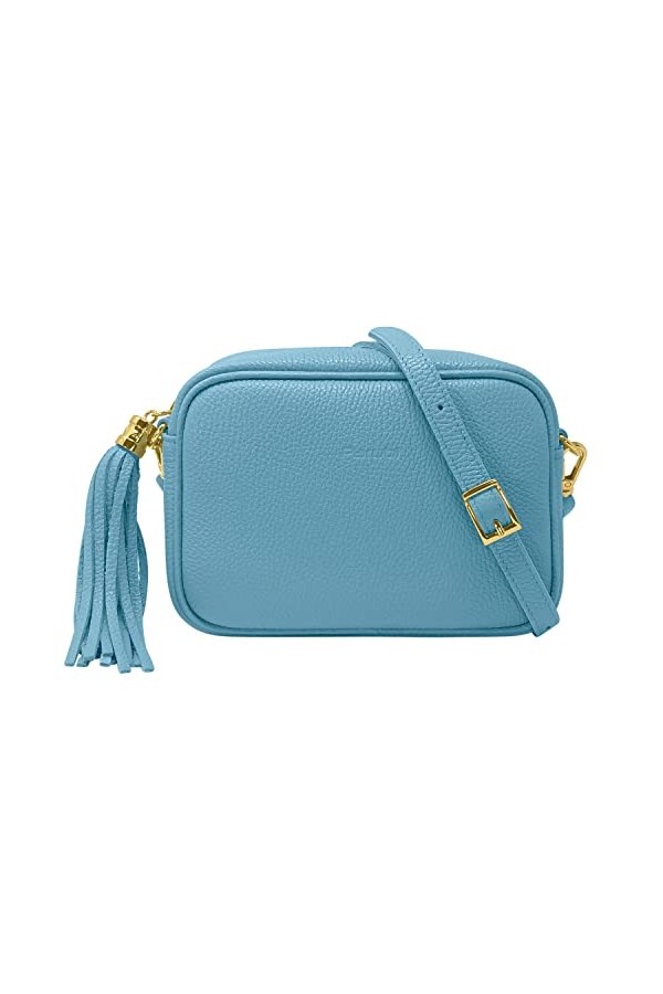 Parubi Sac Bandoulière en Cuir Véritable, Pochette avec Bandoulière, Petit Sac pour Cérémonie Sac pour Femmes et Filles avec 