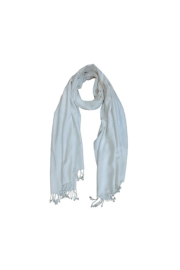 Rastogi Handicraft Grand châle pashmina pour femme extra doux au toucher cachemire, taille 203 x 76 cm, Châle Rose, 83" Inche