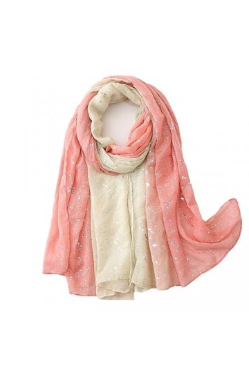 Mode Ombre paillettes brillant point Viscose châle écharpe dame dégradé Pashmina étole musulman Hijab