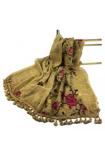 LiFBeauTiFul Automne Hiver Broder Viscose châle écharpe avec Pom Pom Chaud Pashmina étole Bandanas Mujer Musulman Hijab Sjaal