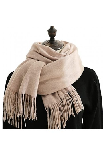 RILOOP Écharpe châle femmes écharpe hiver gland Imitation cachemire sensation Pashmina châle enveloppes doux chaud écharpes e