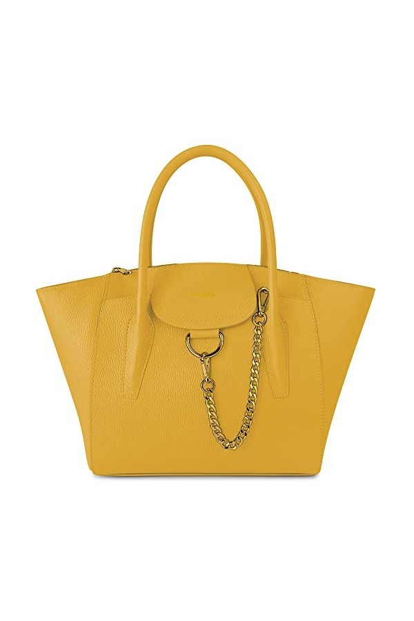 Parubi Sac à Main, Sacs à Main en Cuir Souple Véritable, Sac à Bandoulière avec Poignées, Sacs Bandoulière Élégante Sac Taill