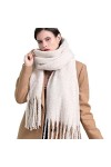 SYT-MD Echarpe Femme, Écharpe dhiver Femmes Cachemire Chaud Pashmina Solide Foulards Femmes Solides Épais Color : WT56-10, 