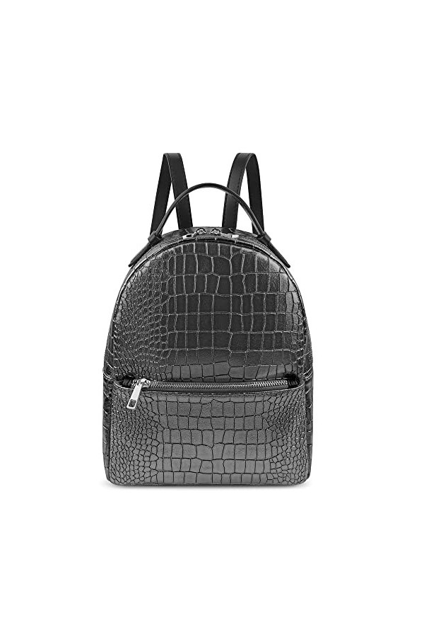 Parubi Sac à Dos en Cuir pour Femmes, Sac à Dos en Cuir Véritable Laminé et Imprimé, Made in Italy, Sac à Dos de Voyage, Sacs