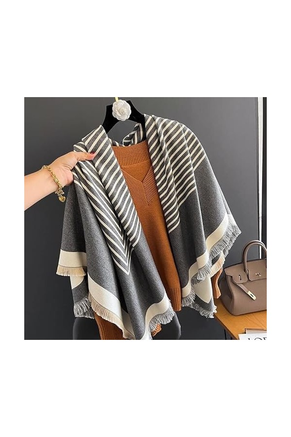 MORYEN Mode Cachemire Écharpe, Wrap Femme Foulard Étole Couverture Chaude Hiver Femmes Marque Géométrique Pashmina Châles Fou