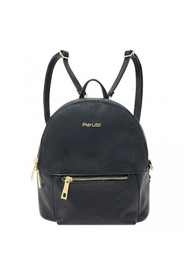 Parubi, Sac à Dos Femme, en Cuir Véritable, Fabriqué en Italie, Modèle Sarah, Sac a Dos a Main et Porté Épaule Petit Sac à Do