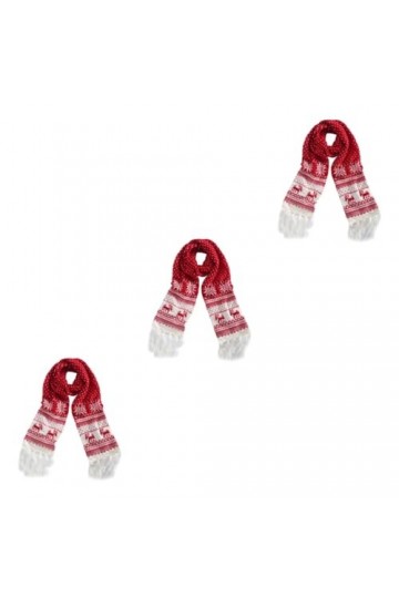 ABOOFAN 3 Pcs Flocon De Neige Écharpe Laine Écharpe Femmes Épais Écharpe Wrap Écharpe De Noël Épais Pashmina Avec Gland Cerf 