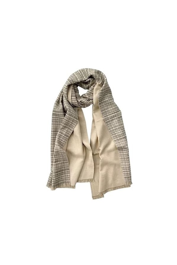 Écharpe Chale Femme Écharpes à Carreaux Cravates polyvalentes en Automne et en Hiver Portez Un Cadeau châle Chaud à Double Us