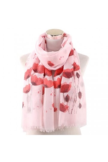 Bysonglezai Foulard Femme Cheveux pour De Hiver en Echarpe Scarf Écharpe Imprimée Femme Nouveau Motif Floral Printemps Automn