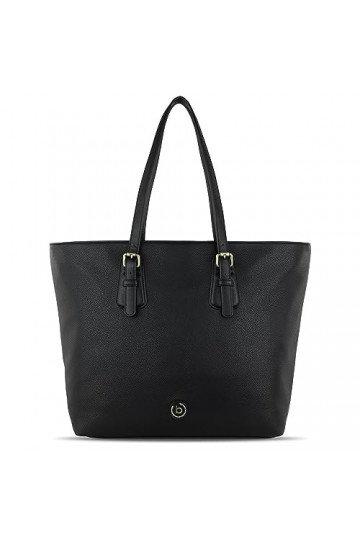 bugatti Passione Sac Cabas, Sac Ordinateur Portable en Cuir PU, Sac a Main Femmes, Fourre-Tout Femme - Noir