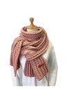 SUYGGCK éCharpe Femmes Longues en Tricot avec Une Écharpe en Tricot Super Doux-Pink