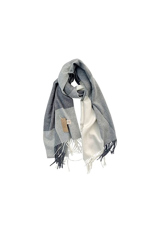 Femme Écharpe Écharpe à Carreaux en Laine mélangée Épaississement dautomne et dhiver Grand châle Externe Chaud Écharpe dhi