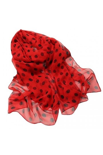 Foulard long en mousseline de soie pour femme avec dégradé de couleur, 7, taille unique