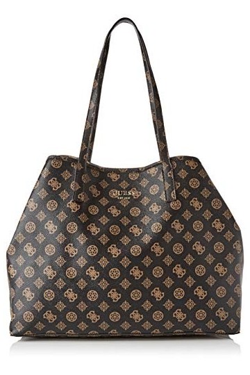 Guess Vikky, Cabas femme, Marron Brown , 18x31x39.5 cm W x H L 