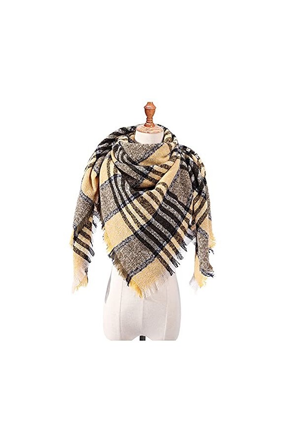ZHURGN Winter Femmes Tricoté Foulard Encharge Foulard de Mode Écharpe chaleureuse Écharpe Couverture Écharpe Écharpe Hiver Éc