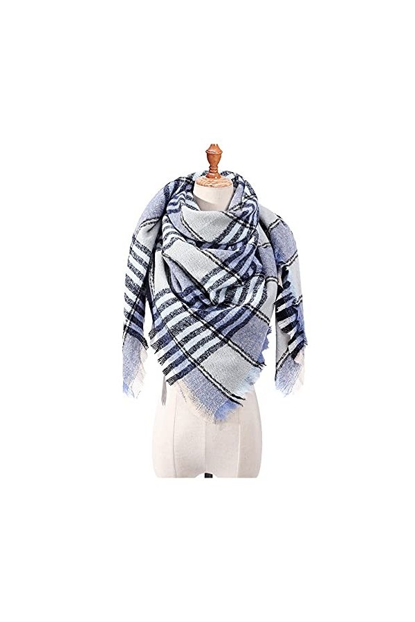 ZHURGN Winter Femmes Tricoté Foulard Encharge Foulard de Mode Écharpe chaleureuse Écharpe Couverture Écharpe Écharpe Hiver Éc