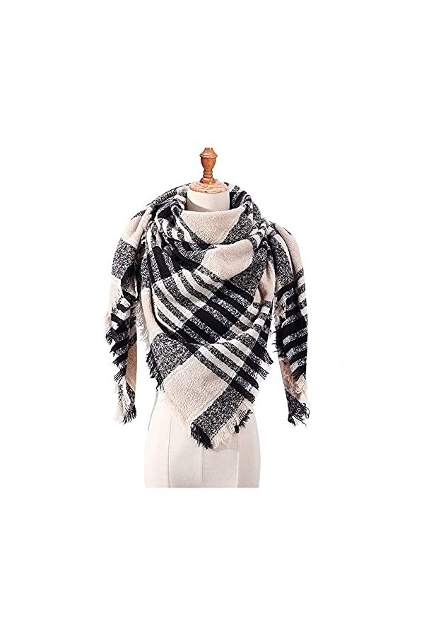 ZHURGN Winter Femmes Tricoté Foulard Encharge Foulard de Mode Écharpe chaleureuse Écharpe Couverture Écharpe Écharpe Hiver Éc
