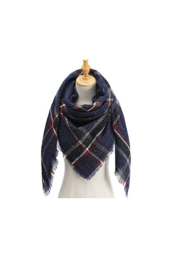 ZHURGN Winter Femmes Tricoté Foulard Encharge Foulard de Mode Écharpe chaleureuse Écharpe Couverture Écharpe Écharpe Hiver Éc