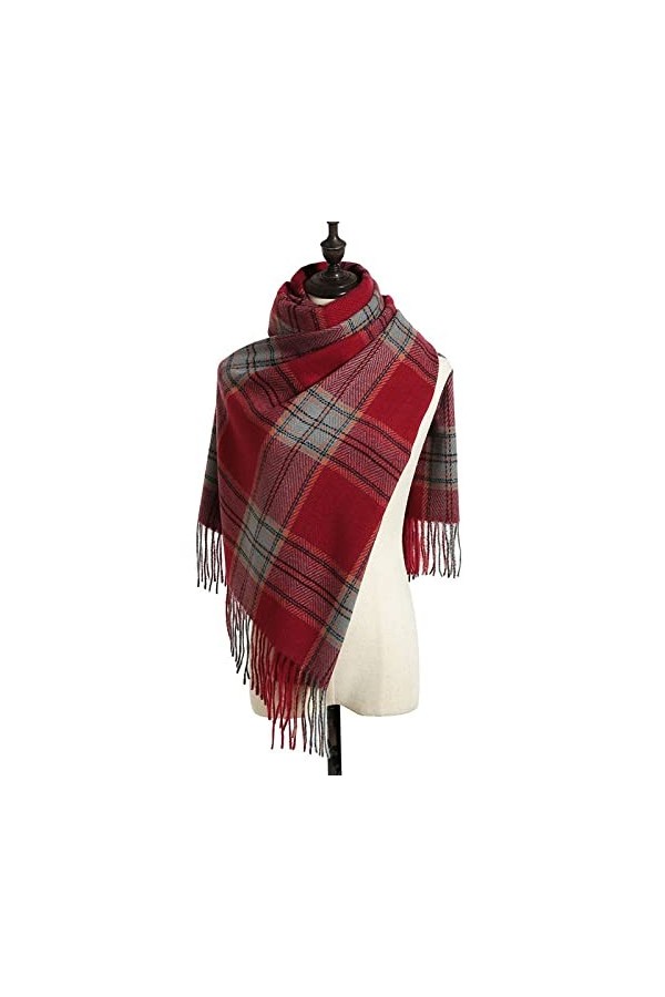 ZQTHL Femmes Écharpe Hiver Foulard Écharpes Soft Mode Soft Châle Écharpe Écharpes Châle d Hiver Automne for la soirée extéri