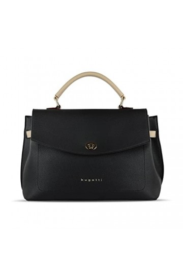 Bugatti Ella Sac à Main Femme Bandoulière Vintage - Noir