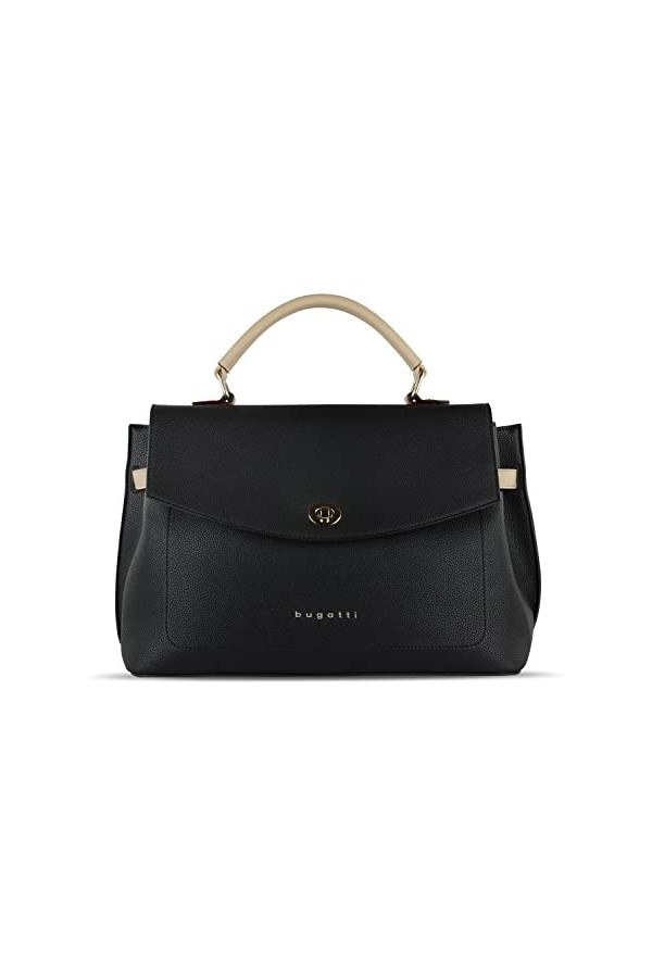 Bugatti Ella Sac à Main Femme Bandoulière Vintage - Noir