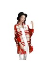 AIRMOOD Échantillons tartans à carreaux pour femmes avec manches enveloppe de châle de pashmina pour couverture de pansement 