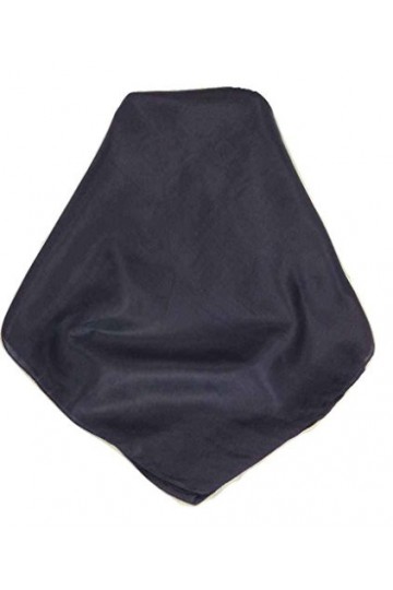 Pashmina & Silk Echarpe Traditional Soie du Mûrier Teinte à la Main Dark Blue de