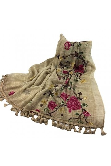 RILOOP Châle en Viscose brodé, écharpe chaude, Pashmina, étole, Bandanas, Hijab musulman, automne et hiver