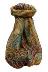 Pashmina & Silk Foulard Traditional Soie de Mûrier Palekar Chestnut