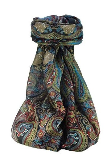 Pashmina & Silk Foulard Traditional Soie de Mûrier Ramsej Copper de
