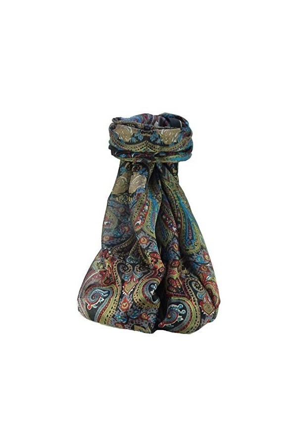 Pashmina & Silk Foulard Traditional Soie de Mûrier Ramsej Copper de