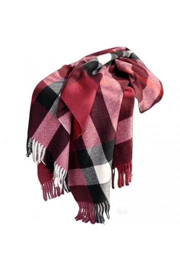 MdybF Foulard 190 * 70Cm Hiver Femmes Écharpe Classique Plaid Molleton Femmes Foulard Châle Pashmina Châle-L A6-190 70 Cm