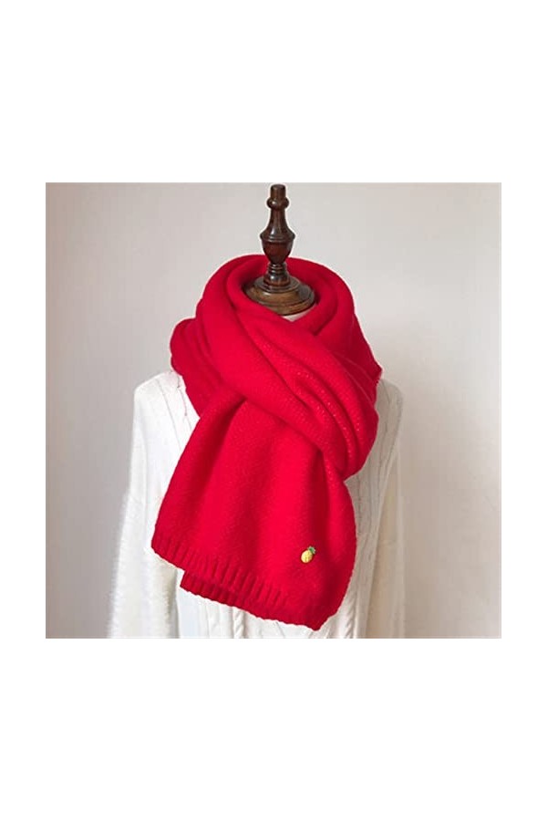 Femmes écharpes Lady hiver épaissie épaissie chaude pashmina châles shals wraps rose foulard longue folle féminin féminin noi