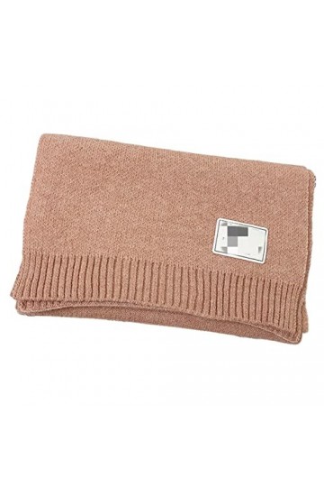 UKKO Echarpe Femme Cachemire Hiver Solide Cachemire pour Femmes Châle Tricoté Épais Chaude Pashmina Foulard-Pink,195X35Cm