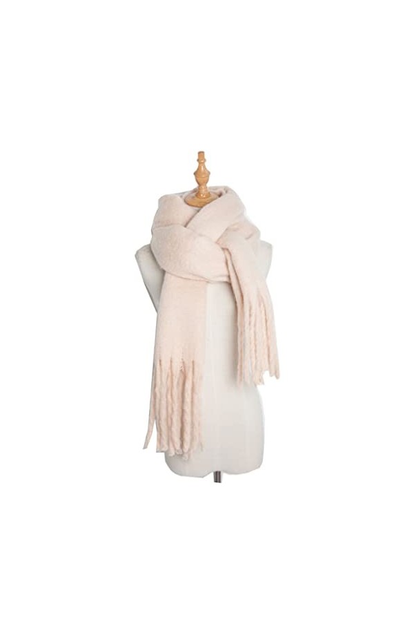 Hiver Écharpe Luxe cachemire femmes écharpe hiver épais chaud solide Cape enveloppes Bandana Pashmina Long gland châle écharp