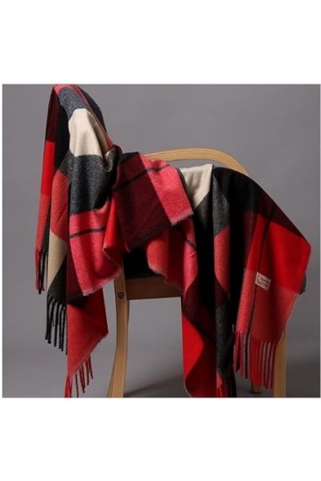 LvSenLin 200x70cm Mode Automne Hiver Chaud Cachemire Echarpe Motif Long Glands Femmes Épaissir Wrap Châle Dame Silencieux Lai