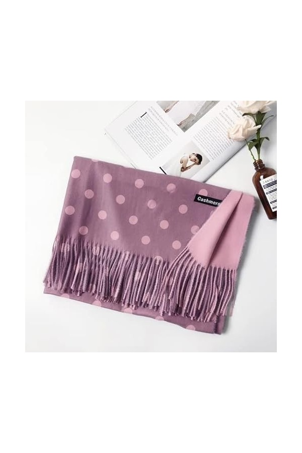 LvSenLin 200x70cm Mode Automne Hiver Chaud Cachemire Echarpe Motif Long Glands Femmes Épaissir Wrap Châle Dame Silencieux Lai