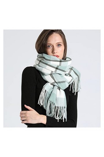 LXSWY écharpe Luxe épais Chaud Hiver écharpe Design imprimé Femmes Cachemire Pashmina châle Dame Wrap Gland écharpes tricoté 