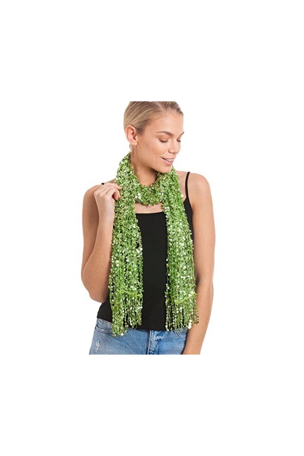 Youllyuu Écharpe à paillettes pour mariage - Écharpe métallique - Cadeau pour demoiselles dhonneur, marron, taille unique