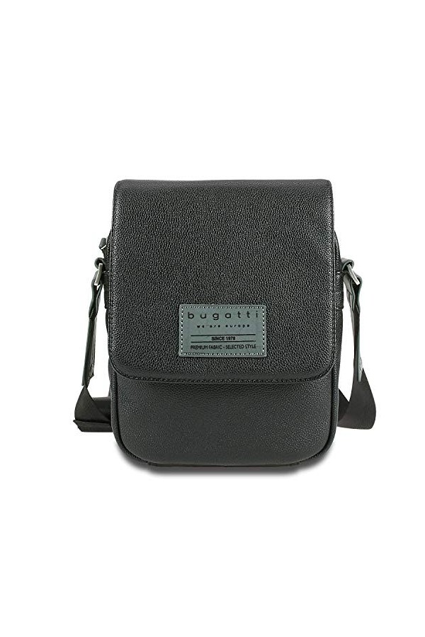 bugatti Moto D Sacoche Homme Bandoulière, Sac Messenger, Petit - Noir
