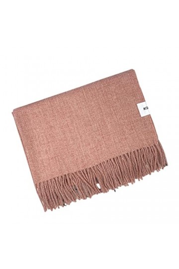 SUYGGCK éCharpe Écarpe dhiver Femmes Plus Épaisses Solides Écharpes en Cachemire Laine Couche Pâle Chaude Pashmina Dame Châl