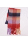 SUYGGCK Écharpe en Hiver Femmes Épaisses Écarpe À Carref Hiver Pashmina Châles en Cachemire Cachemire Lady Tassel Check Match