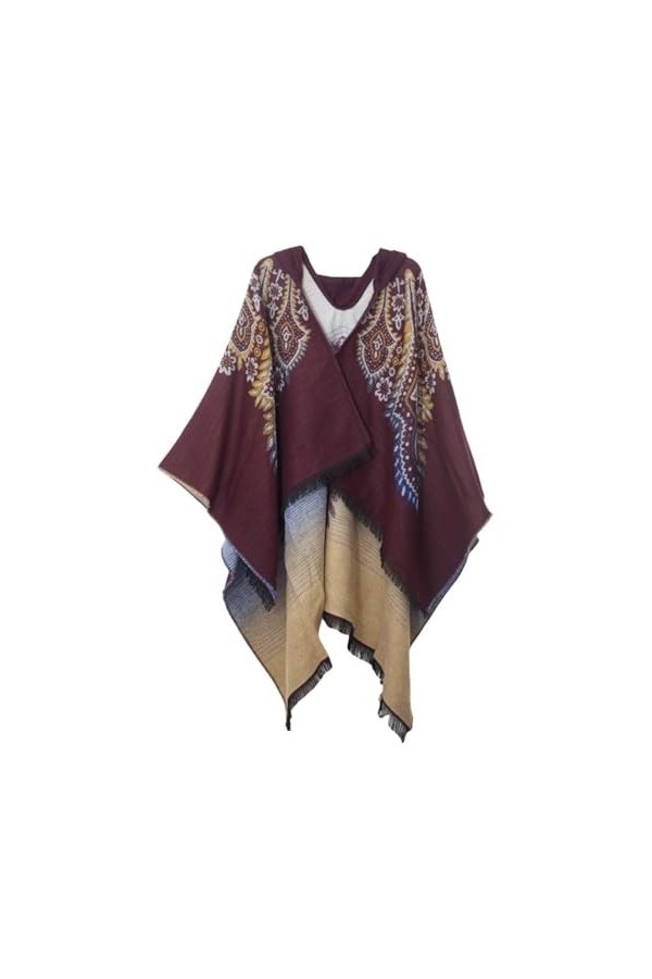 Générique Echarpe Automne Femme Elégant Châle Doux Grande Épais Chaude Écharpes Chale Vintage Femme Cadeau Mariage