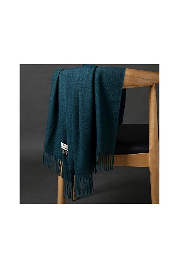 Srfghjs Écharpe Foulards en Cachemire de Haute qualité Fauves Nouveau Hiver Épaissir Chaud Soft Pashmina Châles Chantiers Lai