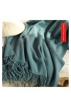 Srfghjs Écharpe Foulards en Cachemire de Haute qualité Fauves Nouveau Hiver Épaissir Chaud Soft Pashmina Châles Chantiers Lai