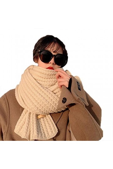 Bysonglezai Foulard Femme Echarpe Écharpe Châle Homme Foulards Mode Automne Hiver Écharpe Femmes Blanc Écharpe Chaud Élégant 