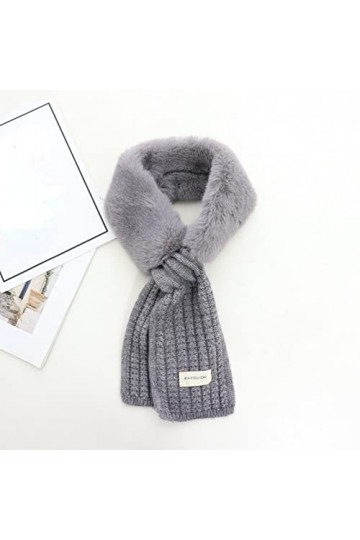 Bysonglezai Foulard Femme Echarpe Écharpe Châle Homme Foulards Style Coréen Tricoté Automne Et Hiver Col Chaud Doux Nœud Papi