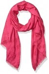 Karl Lagefeld Paris Lagerfeld Paris Two Toned Karl Head Rayon Pashmina Scarf Écharpe pour Temps Froid, Rose Vif, Taille Uniqu