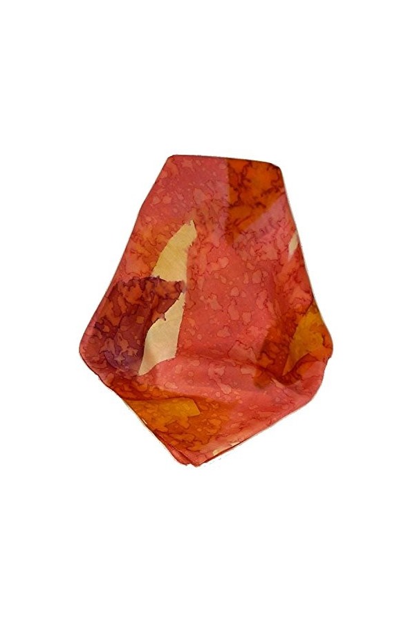 Pashmina & Silk Foulard Soie du Mûrier Peinte à la Main Classic Cherries de